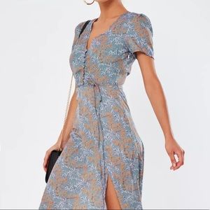 Floral Midi Tea Dress